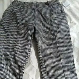 Checkered lady pants size 0 by silence noise